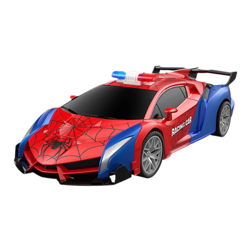 hot-selling transforming remote control car - kids' rechargeable electric racing car model - boy's police car robot toy