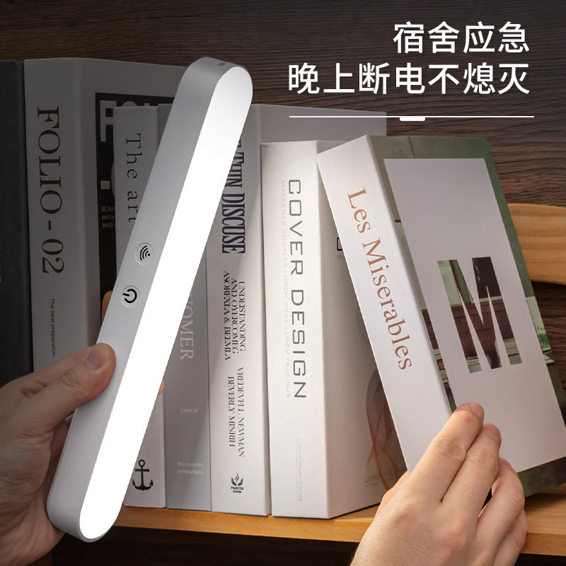 Led eye-care desk lamp - rechargeable, cool design - perfect for students, reading, dorm room bedside, and bedroom night light