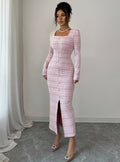 summer european and american  new arrival: slim-fit, figure-flattering, and elegant party dress