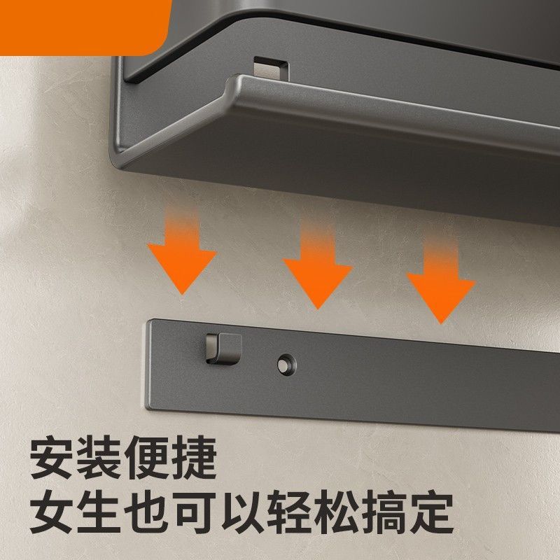 Popular Space Aluminum Kitchen Oil Salt Sauce Vinegar Seasoning Shelf No Punching Seasoning Box Can Bottle Storage Rack