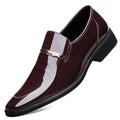 Men's casual business leather shoes - korean style slip-ons, formal leather shoes for men, british style youth casual dad shoes