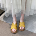 Trendy platform h-strap sandals for women - new summer outdoor style, popular versatile thong sandals, non-slip soft sole beach slippers