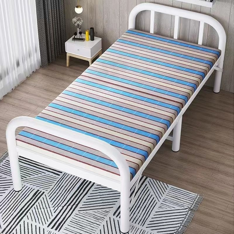 Folding bed, folding single bed, for home, simple office nap handy gadget, dormitory lunch break, small bed, rental house iron bed