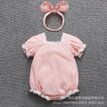 Summer lightweight newborn infant super sweet and pure little princess style romper - trendy baby girl outfit