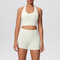 Fashionnew arrivalhigh waist hip lifting tight yoga wear shortsuitoutwear beautiful back quick-drying breathable running fitness wear