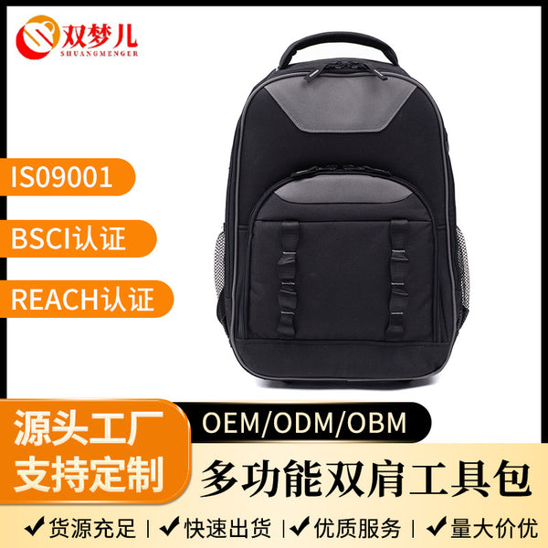 Double shoulder toolkit Multifunctional hardware tool kit Special for electrical maintenance Large capacity Hard Low wear resistance Strong and durable