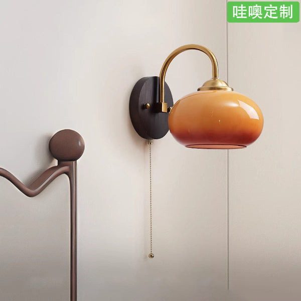[Wow] wabi-sabi cream wind ancient vintage bedside wall lamp retro balcony aisle background wall lamp
