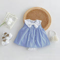 Sweet princess romper for baby girls - newborn summer lightweight triangle bodysuit - trendy summer baby outfit