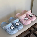 New kitty cat leopard print clogs - women's non-slip, odor-resistant summer outdoor slippers, indoor house slippers