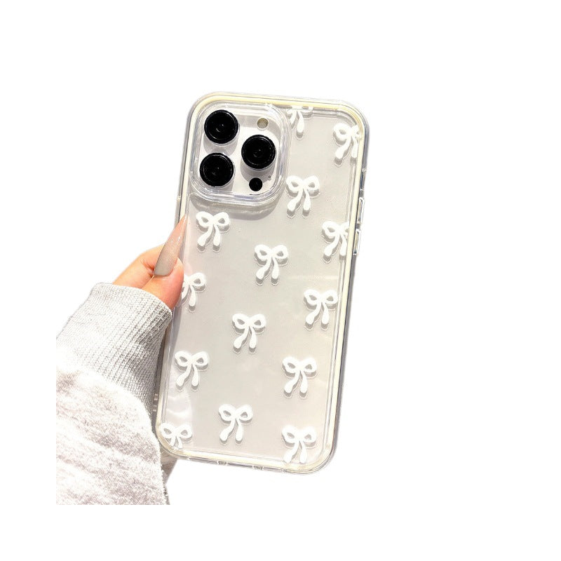 Bold full-screen bow colorful two-in-one suitable for iphone 17 mobile phone case apple 16 mobile phone protective cover 15