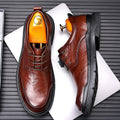 Men's leather dress shoes - british style, live stream, cross-border, black, formal business casual, soft sole, wedding groom, suit shoes