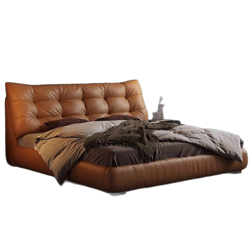 Master bedroom black leather bed 1.5m storage low box wedding bed casualaccessible luxury double bed 1.8m cushion upholstered bed