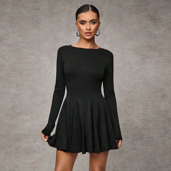 women's clothing fashion simple dress 2024 autumn and winter new age-reducing slim and thin commuter skirt