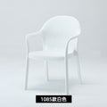 Outdoor patio plastic stool single chair single backrest imitation rattan chair balcony leisure area layout milk tea shop others