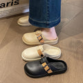 New women's half-slippers, closed-toe slides, summer outdoor sandals, thick-soled non-slip fashion beach sandals for female students