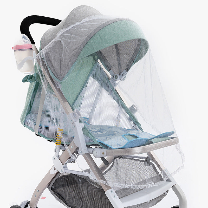 Stroller mosquito net Full cover universal anti-mosquito breathable encryption Stroller trolley High landscape bb car mosquito net