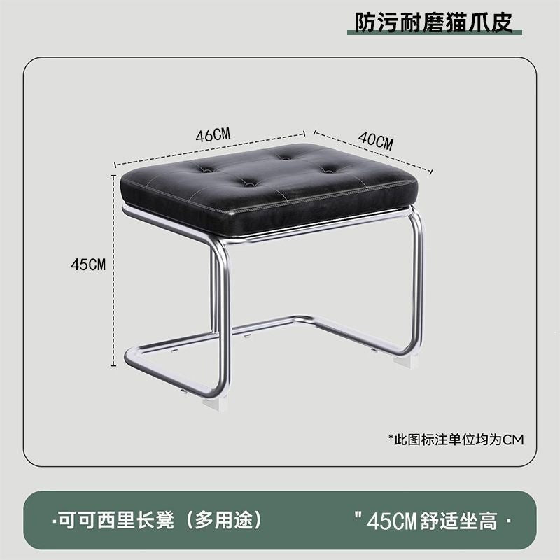 Living room american bench stool, medieval style, scandinavian stainless steel shoe changing stool, door seat, dining room chair