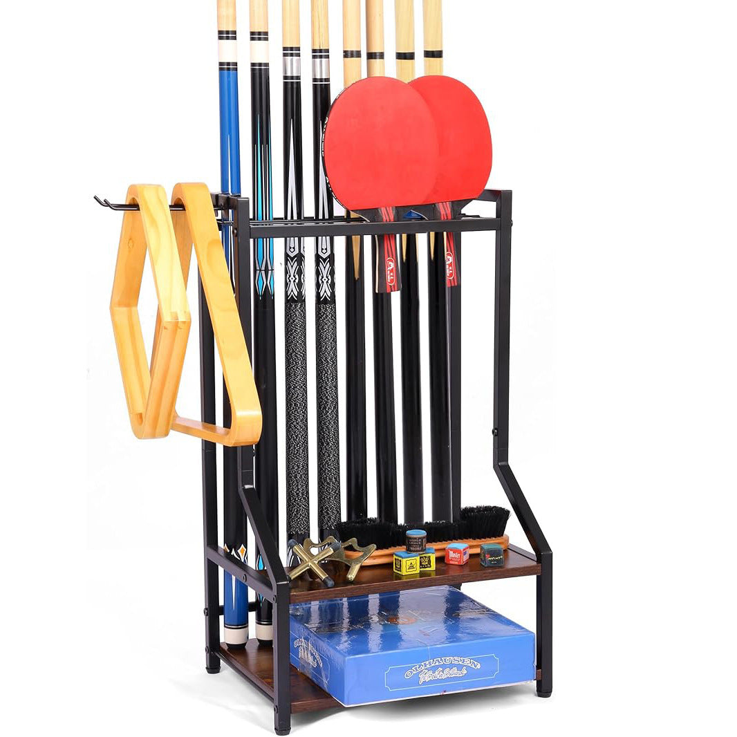 Source Factory Racket Billiard Club Stand Billiard Table with Storage Rack Storage Rack