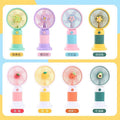 Handheld mini fan - portable, rechargeable, usb powered, silent desktop fan for office, student dorm, and travel