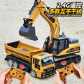 alloy remote control excavator toy car kids boys large engineering vehicle excavator toy wireless excavator