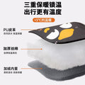 Handlebar covers winter warm fleece-lined electric vehicle cotton-padded motorcycle waterproof gloves thickened windproof cold-resistant pu cycling gloves