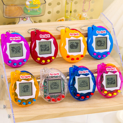 foreign trade electronic pet machine handheld virtual pet machine game console electronic toy game console keychain