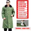 Work cold storage cold clothing Northeast cotton-padded jacket yellow-green coat long winter thickened new military coat men's cotton-padded coat