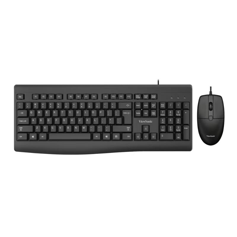 Viewsonic cu2600 wired keyboard and mouse combo - multimedia, home, office, gaming, usb wired, waterproof keyboard and mouse