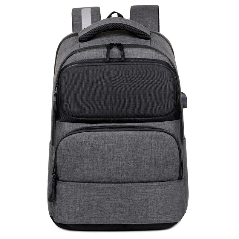 Cross-border business backpack men's leisure travel backpack commuting large capacity USB charging point computer bag wholesale
