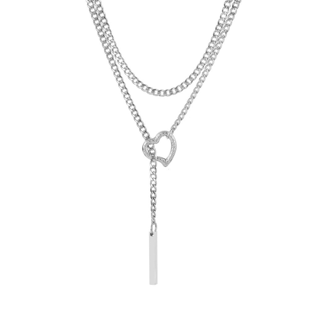 European and american new trendy personalized necklace copper jewelry simple and elegant fashionable neck accessory atmospheric 2025