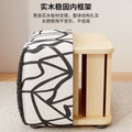 Stool accessible luxury square stool dressing stool solid wood solid adult stool coffee table stool sofa footrest door shoe changing stool low stool