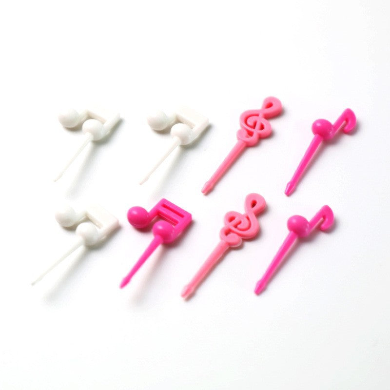 cartoon fruit fork set - cute animal creative fruit picks, bento fruit forks, dessert forks - wholesale