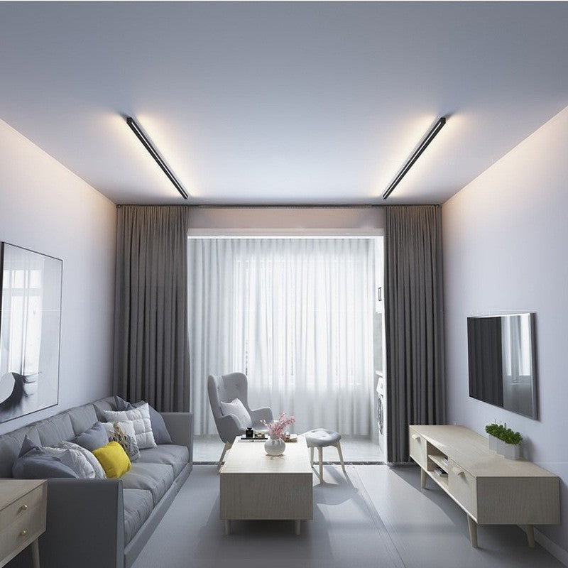 Long led wall sconce - minimalist modern linear design for hallways, balconies, stairwells, bedrooms, bedside tables, living room background walls