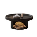French cream iron art minimalist living room modern coffee table small apartment home creative pet friendly round light luxury set