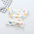 Baby short-sleeve t-shirt, summer infant top, 100% cotton, 0-4 years old, toddler summer outfit, boys' and girls' short-sleeve undershirt, trendy style