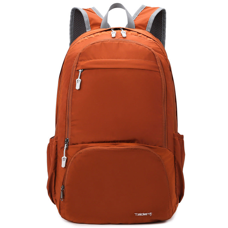 New outdoor sports bag folding backpack men's and women's training class new travel nylon light portable skin backpack