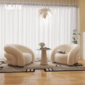 Single chair*2+side table [white]