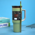 New owala handle ice cup 40oz large capacity car cup 304 stainless steel straw thermos cup