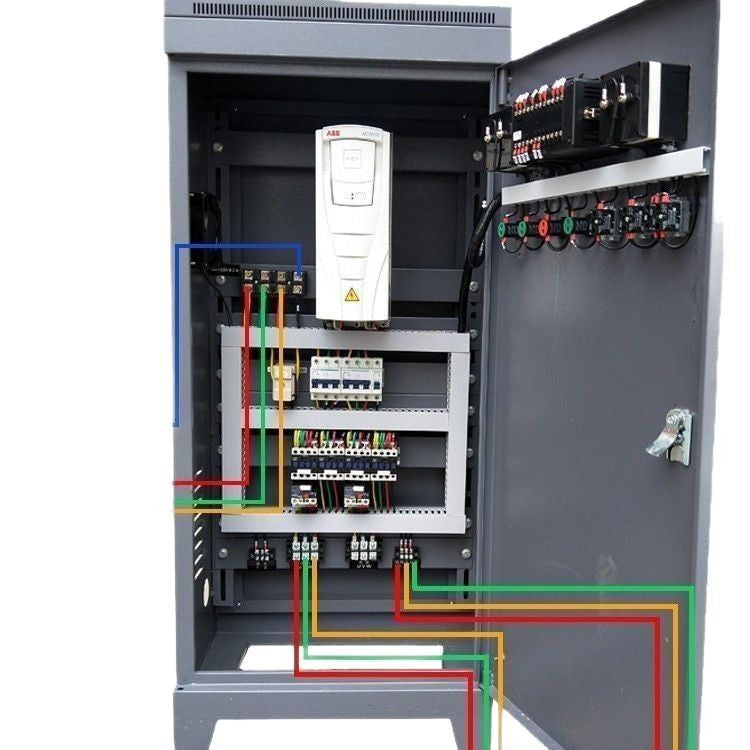PLC constant pressure water supply control cabinet, one use and one preparation ABB fan frequency conversion cabinet control cabinet distribution box distribution cabinet