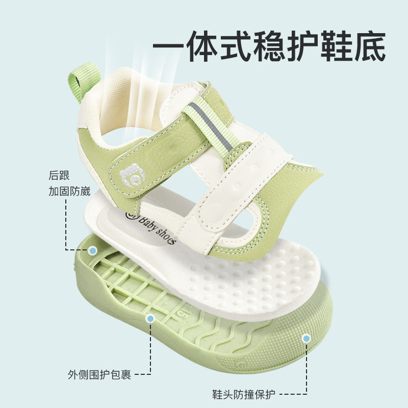 Toddler shoes for boys, summer sandals, infant soft-soled functional cartoon shoes, baby shoes for ages 1-3, children's shoes