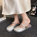 Baotou slippers for women 2025summernew arrivaloutwearretrofrench lazy shoes slip-on half slippers beach sandals