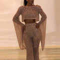 new european and american style women's export clothing,  &  two-piece sexy long sleeve backless jumpsuit with pants