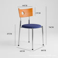 Used dining chairs, durable solid wood dining table and chairs, designer influencer minimalist high-end wabi-sabi style french retro chairs