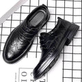 Brogue leather shoes for men - british style groomsmen, black, business formal, suit, casual leather shoes, men's wedding shoes