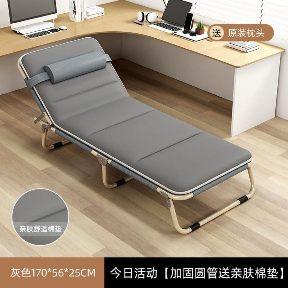 Lunch break foldable bed office single lunch break lounge chair adult for home foldable outdoor portable hospital camp bed