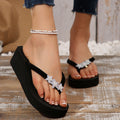 Amazon's 2025 summer best selling slippers women's fashion outwear easiest for match flip flops beach five-pointed star thick sole flip flops