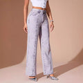 Pre-sale-65221# cross-border fashion foreign trade women's ins straight-leg loose jeans pants