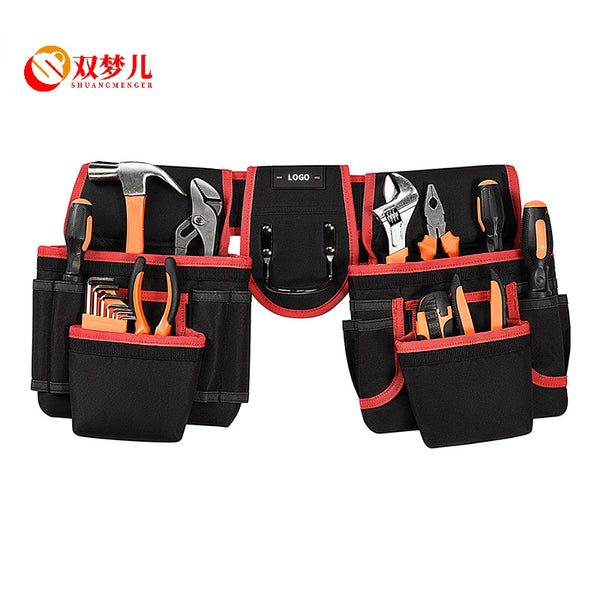 Multifunctional Portable Electrician Fanny Pack High Quality Oxford Cloth Sturdy Wear Resistant Toolkit Repair Tool Storage Bag