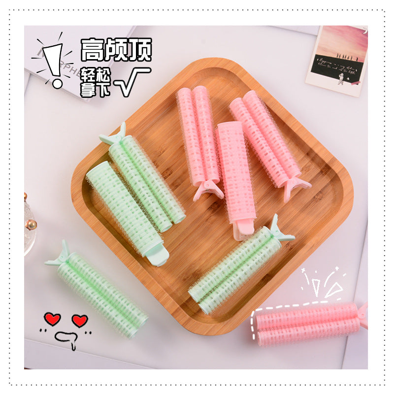 Beizi bangs clip fluffy clip dopamine color scheme Korean lazy hairpin top hair root setting self-adhesive curling iron