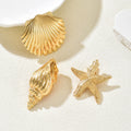 Ins style alloy hair clip wholesale european and american cross-border marine duckbill clip starfish niche high-end conch hair hair accessories